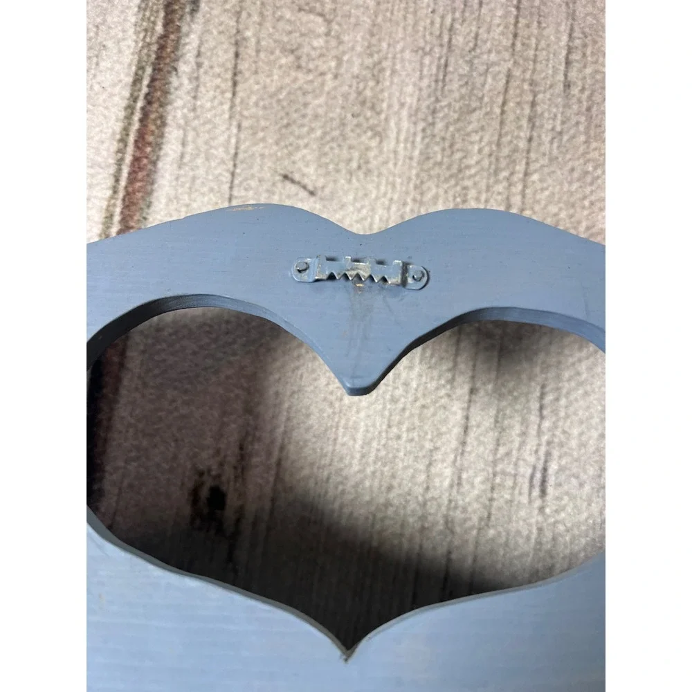 Vintage Style Heart Cutout‎ Wall Shelf Blue Cottagecore Farmhouse